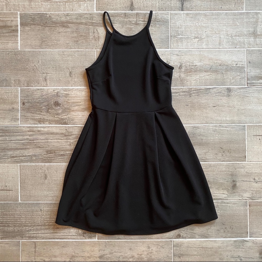 Black Fit & Flare Skater Dress Size M